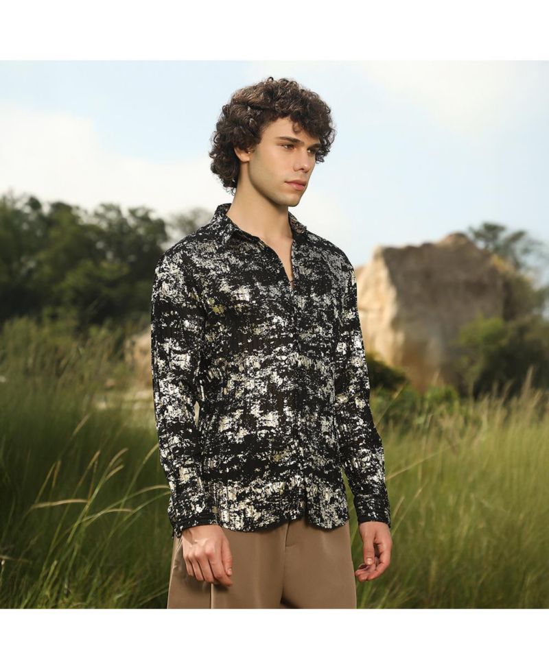 Textured Foil Shirt