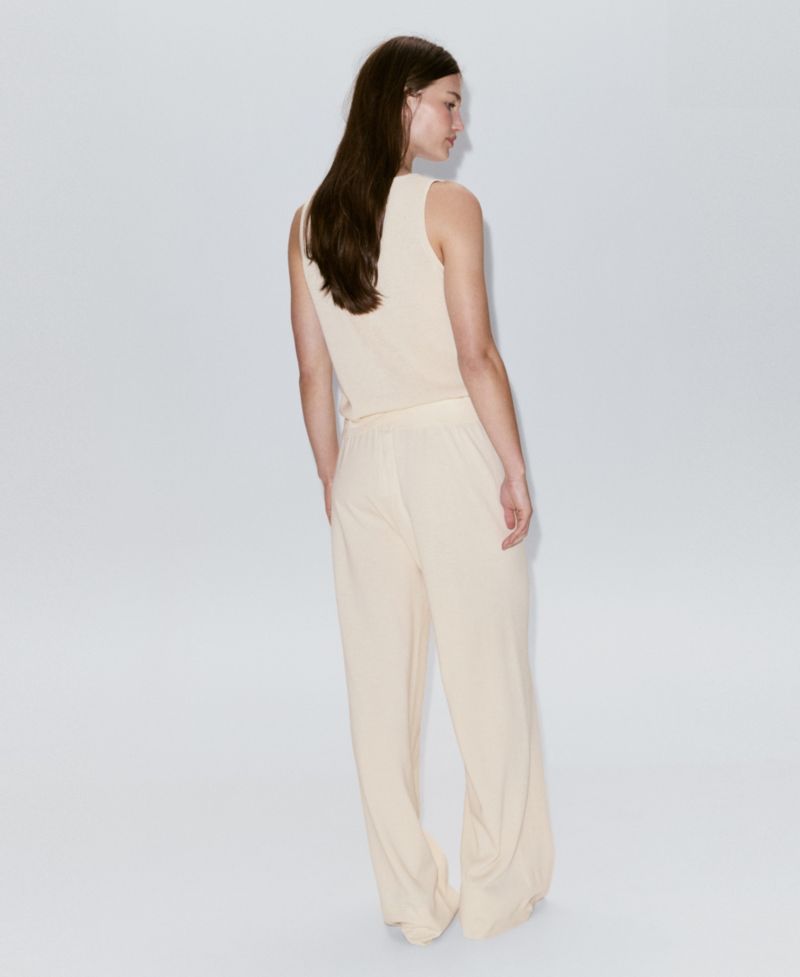 Women's Elastic Waist Straight-Fit Pants