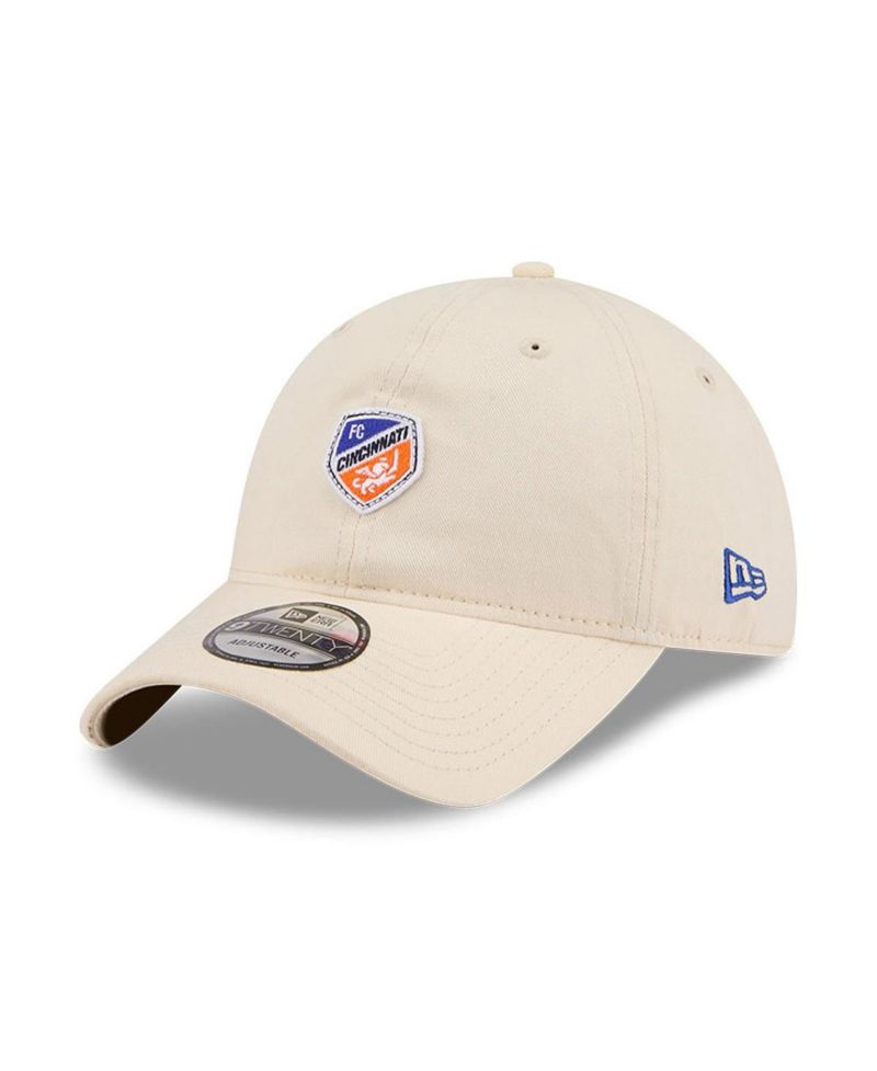 Men's Beige FC Cincinnati Micro Team Logo 9TWENTY Adjustable Hat