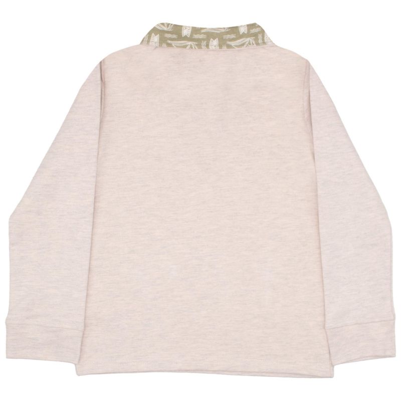 Big Boys Quarter-Zip Long Sleeve Knit Shirt