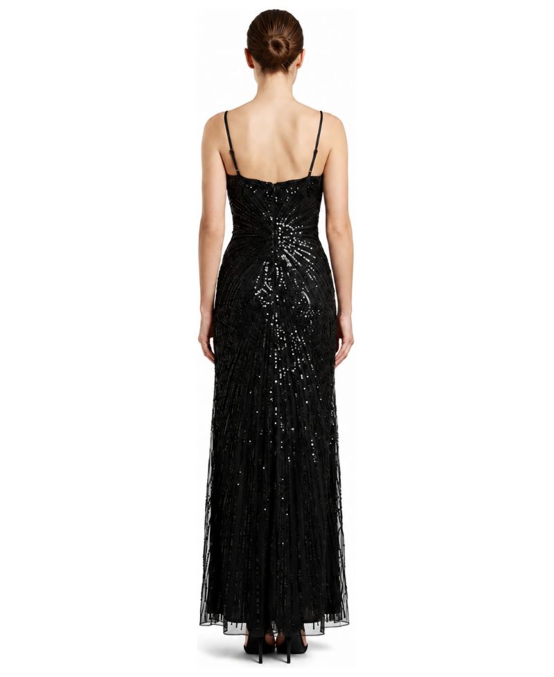 Plus Size Strapless Beaded Gown