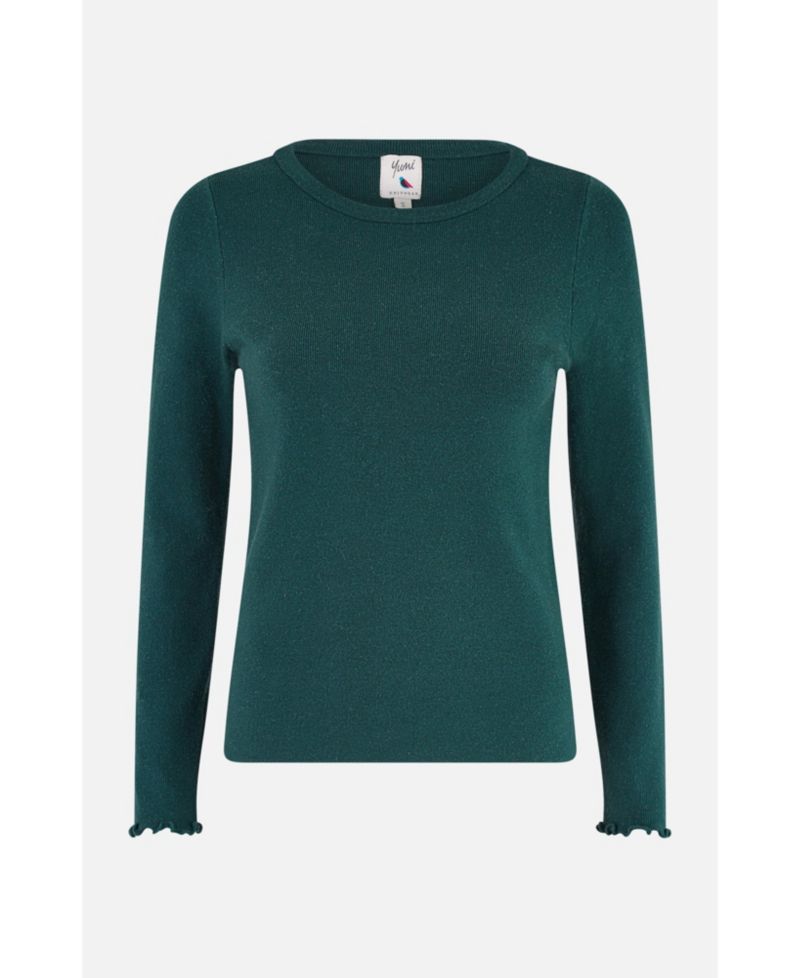 Women's Sparkle Long Sleeve Boatneck Knit Jumper