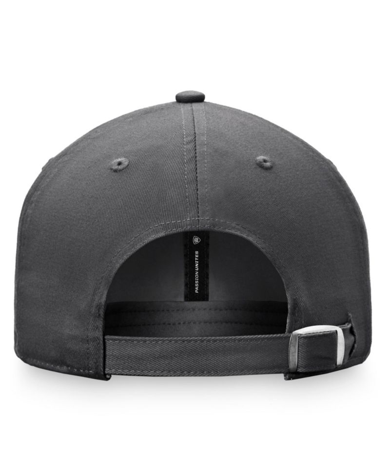 Men's Charcoal North Carolina Tar Heels Slice Adjustable Hat