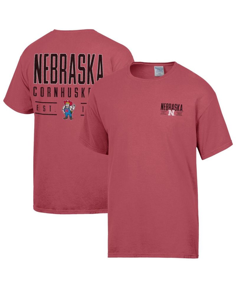 Men's Red Nebraska Huskers Big Name T-Shirt