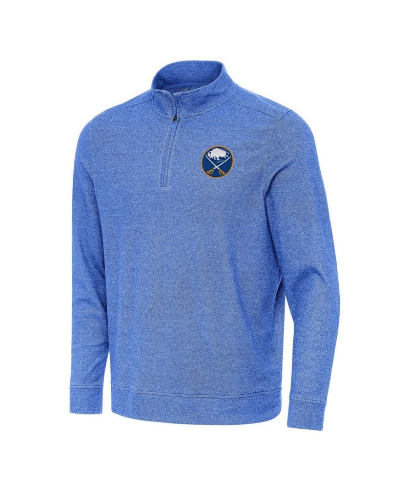 Men's Heather Royal Buffalo Sabres Subtle Quarter-Zip