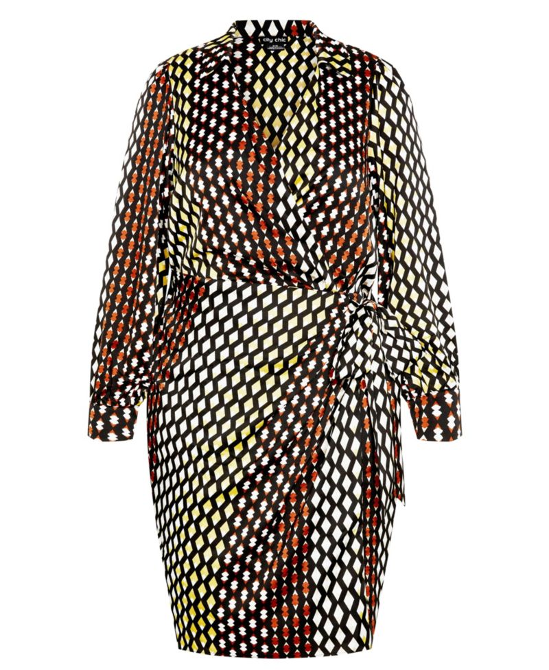 Women's Plus Size Genevieve Print Dress