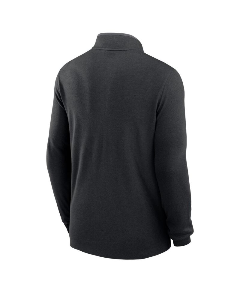 Men's Black New York Jets Lightweight Victory Dri-FIT Half-Zip Pullover Hoodie