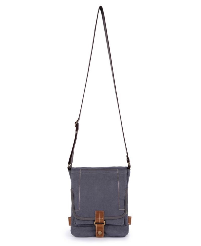 Atona Classic Flap Canvas Crossbody Bag
