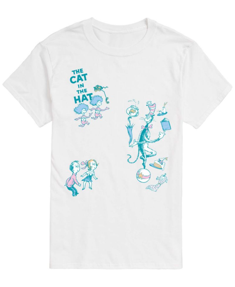 Men's Dr. Seuss Cat In The Hat Short-Sleeve Graphic T-Shirt