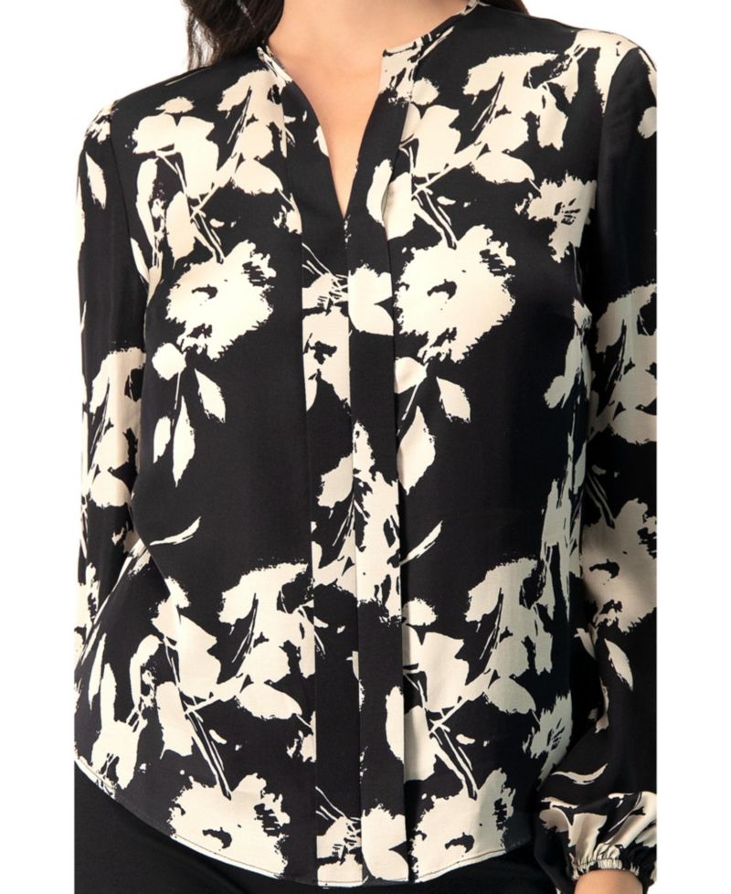 Women's Double front Placket Satin Shirt