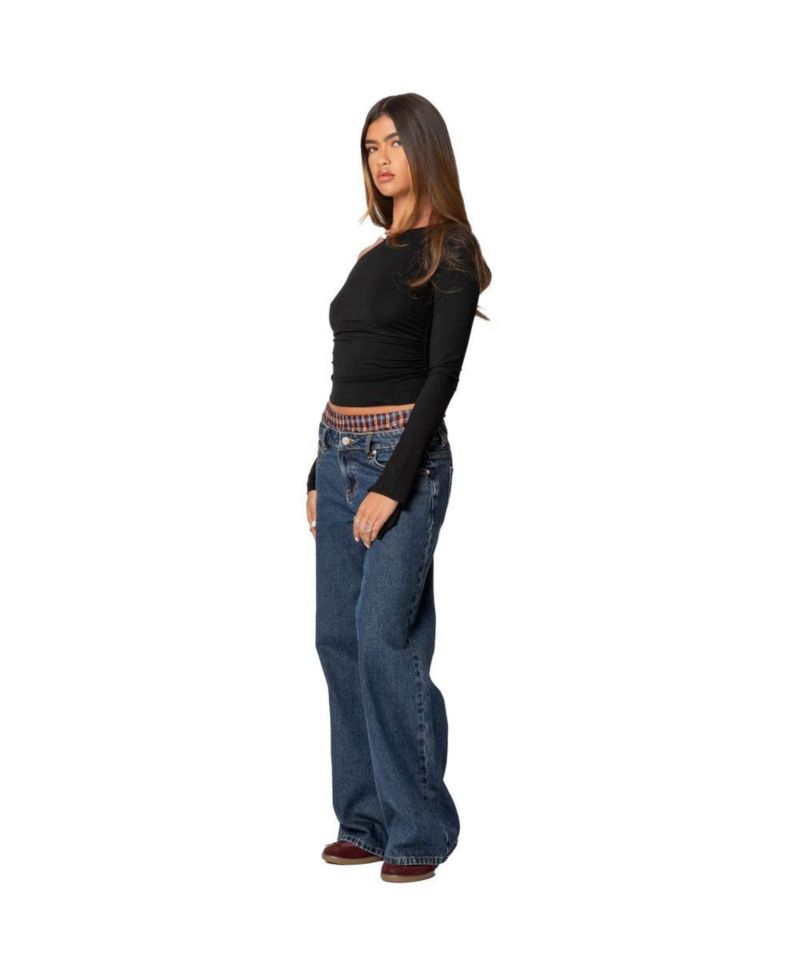 Women's Stacie Asymmetric Long Sleeve Top