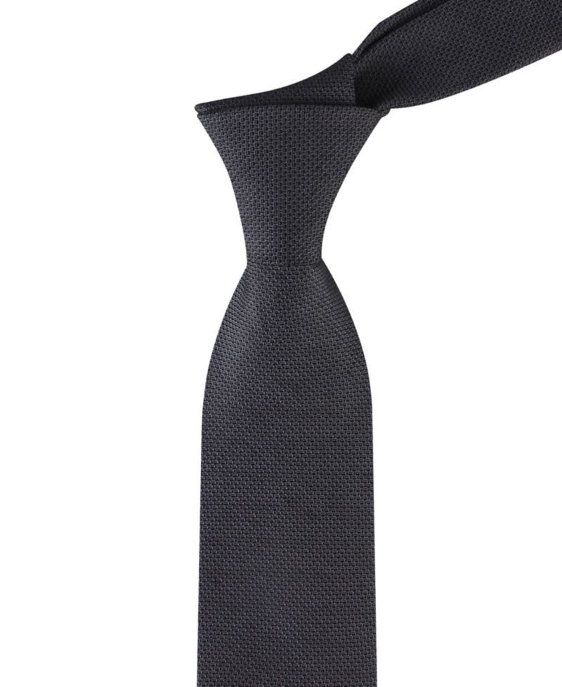 Men's Textured Solid Silk & Linen Blend Tie