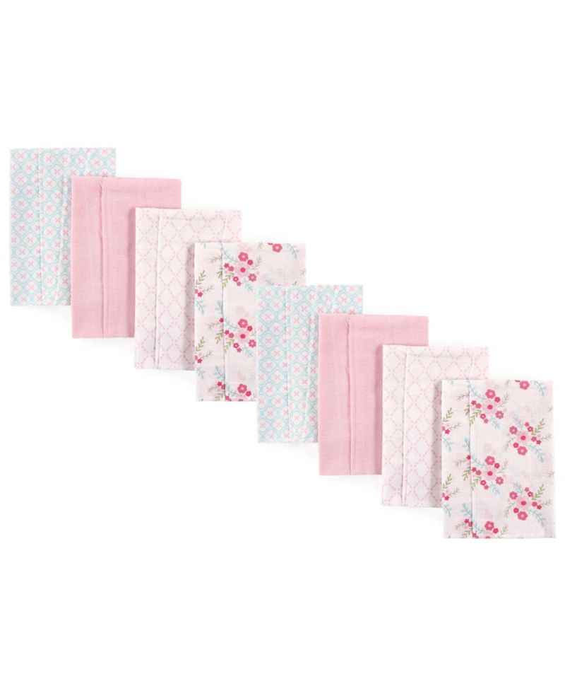 Durable Flannel Fabric Burp Cloths Poly-Cotton Assortment
