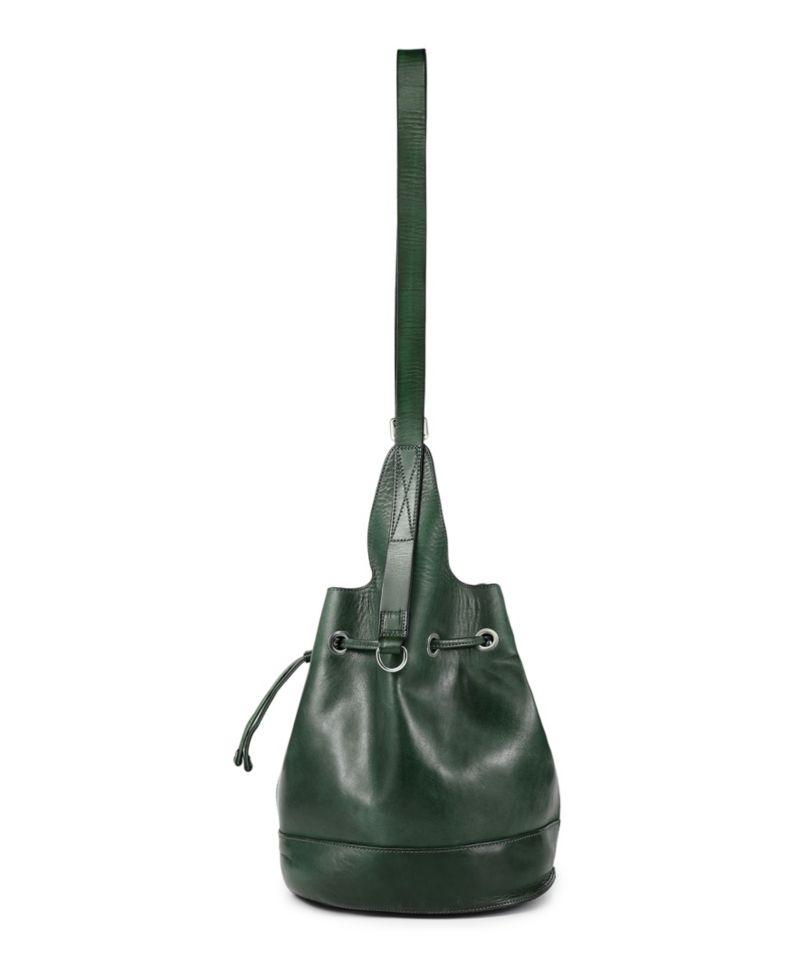 Lily Large Leather Shoulder Bucket Bag
