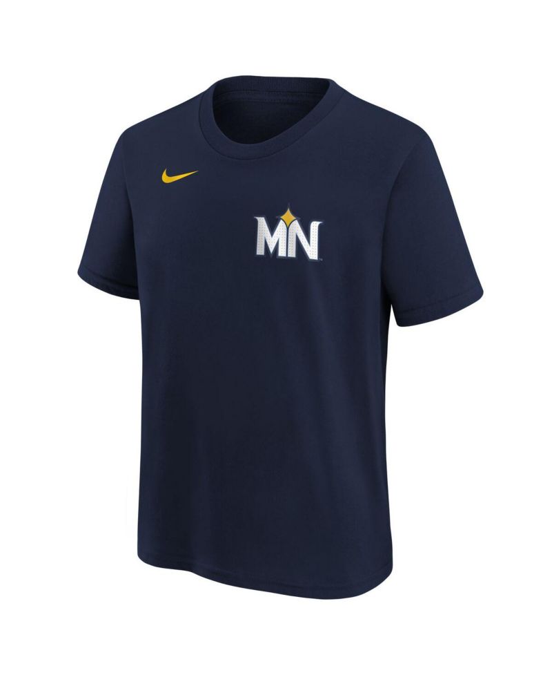 Big Boys and Girls Royce Lewis Navy Minnesota Twins Fuse City Connect Name & Number T-Shirt