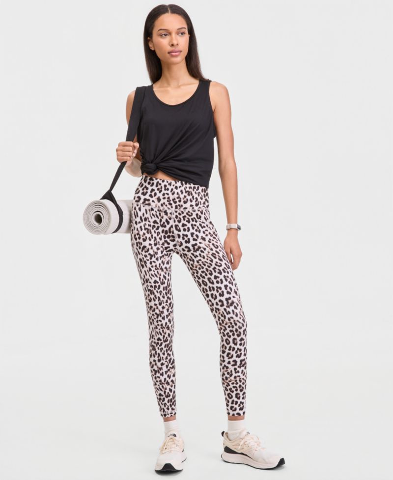 Women's Cheetah-Print 7/8 Compression Leggings