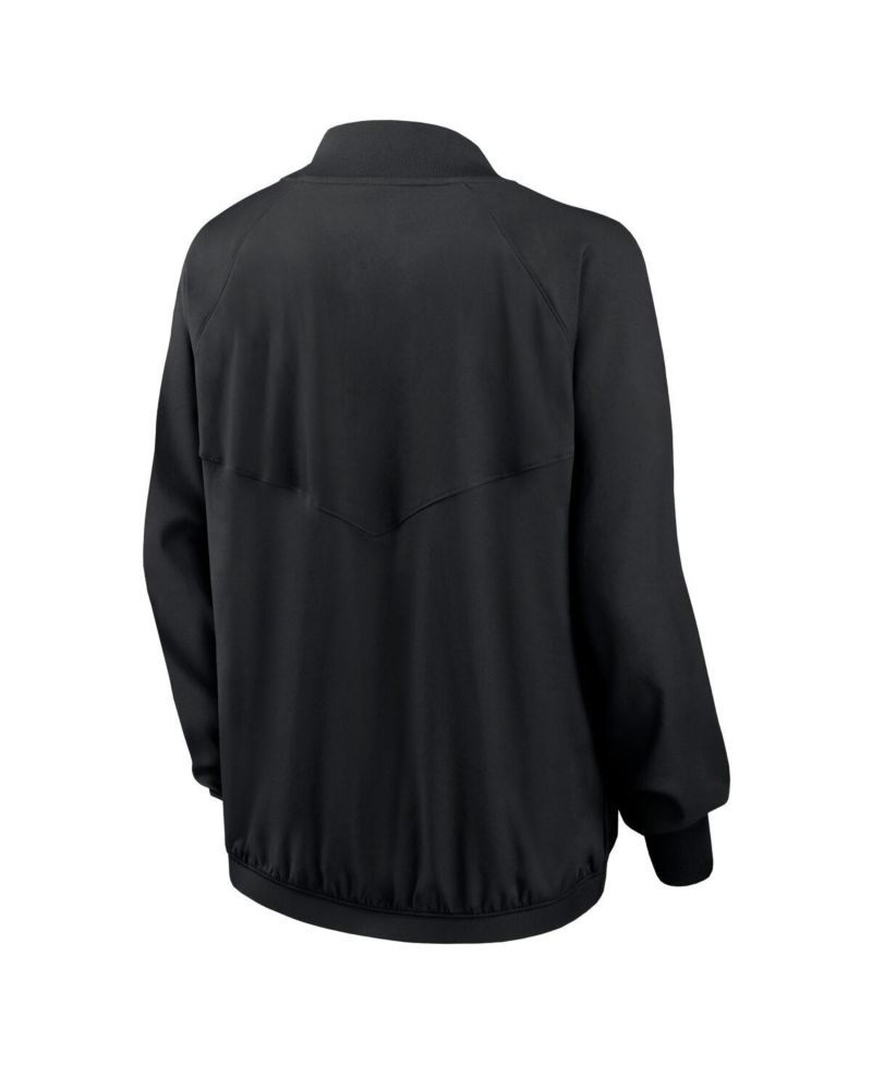 Women's Black Philadelphia Eagles Raglan Full-Zip Jacket