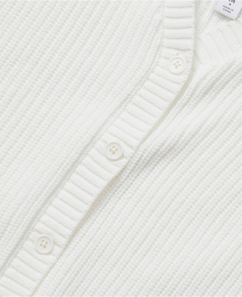 Girls Button Front Knit Cardigan