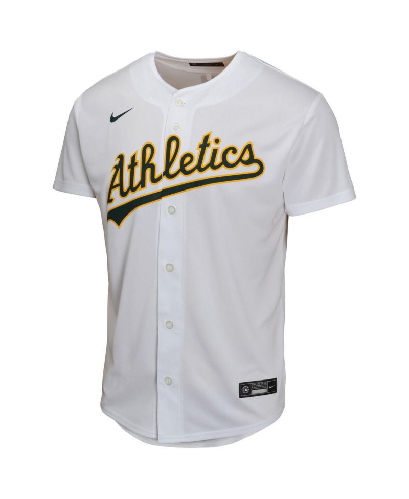 Big Boys and Girls Brent Rooker White Athletics Home Player Game Jersey