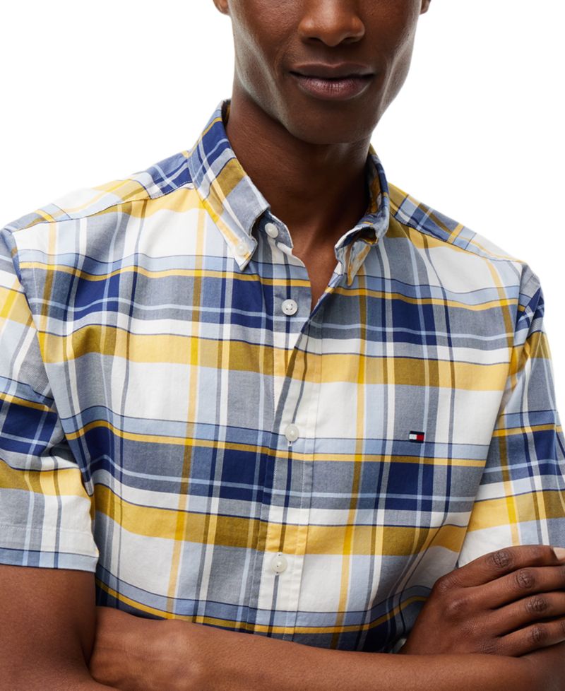 Men's Twill Big Check Regular-Fit Shirt