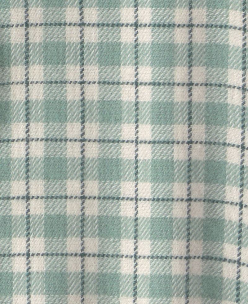 Baby Boys' Plaid Flannel Long-Sleeve Shirt and Denim Pants, 2-Piece Set