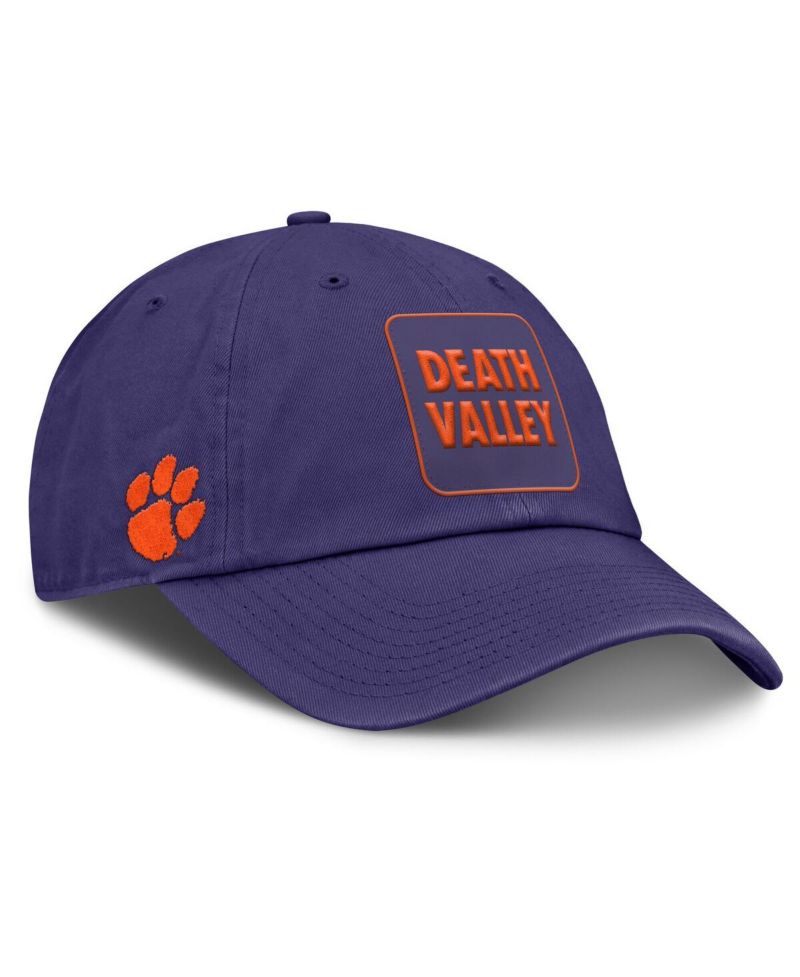 Men's Purple Clemson Tigers Local Club Adjustable Hat