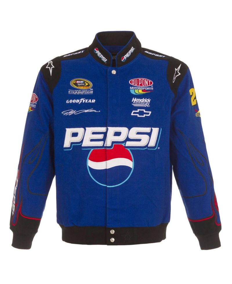 Men's Royal Jeff Gordon Pepsi Full-Snap Twill Uniform Jacket