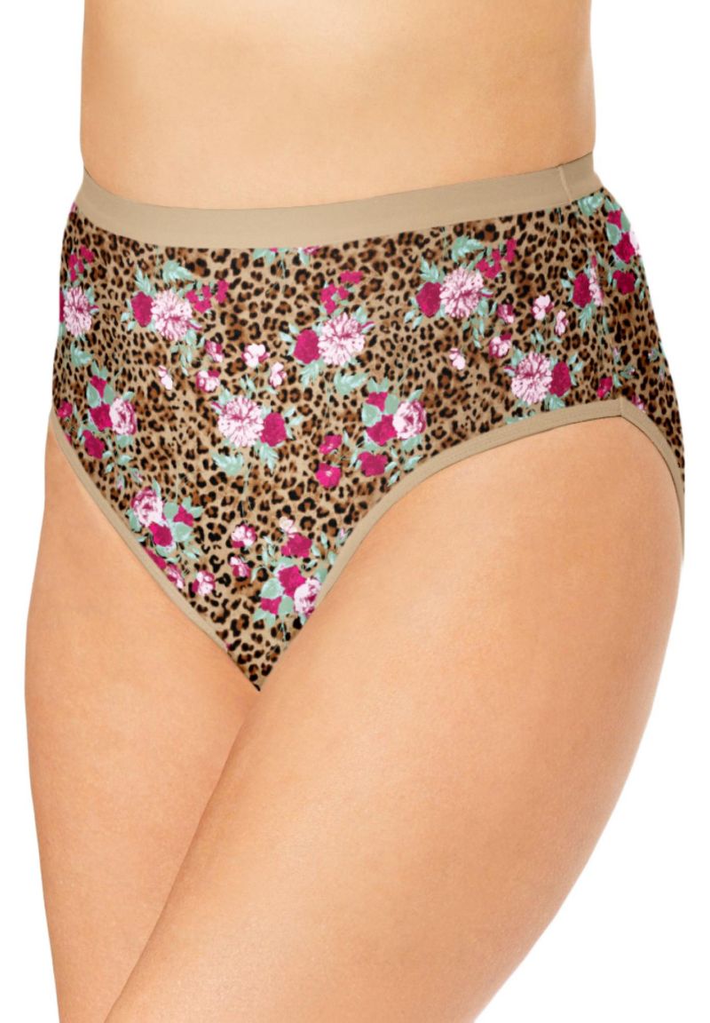 Women's Hi-Cut Cotton/Spandex Panty 3-Pack