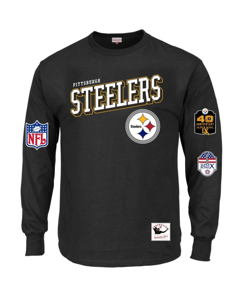 Men's Black Pittsburgh Steelers Big & Tall Training Camp Long Sleeve T-Shirt