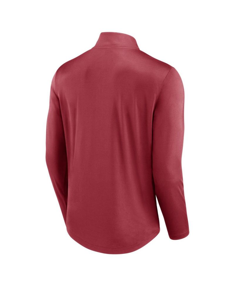 Men's Cardinal Arizona Cardinals Quarterback Quarter-Zip Top