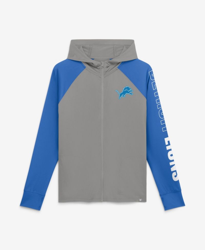 Women's Detroit Lions Cornerback Blitz Full-Zip Raglan Hoodie
