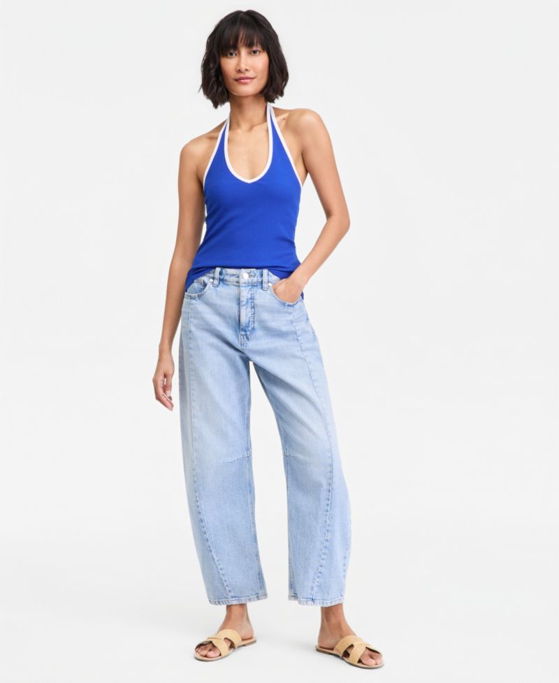 Women's V-Neck Halter Top