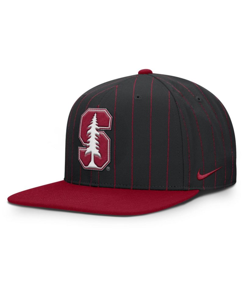Men's Black Stanford Cardinal 2026 Primetime Pin Stripe 2-Tone snapback Hat
