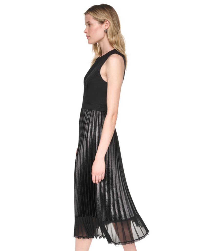 Women's Scoop Neck Sleeveless Midi Dress
