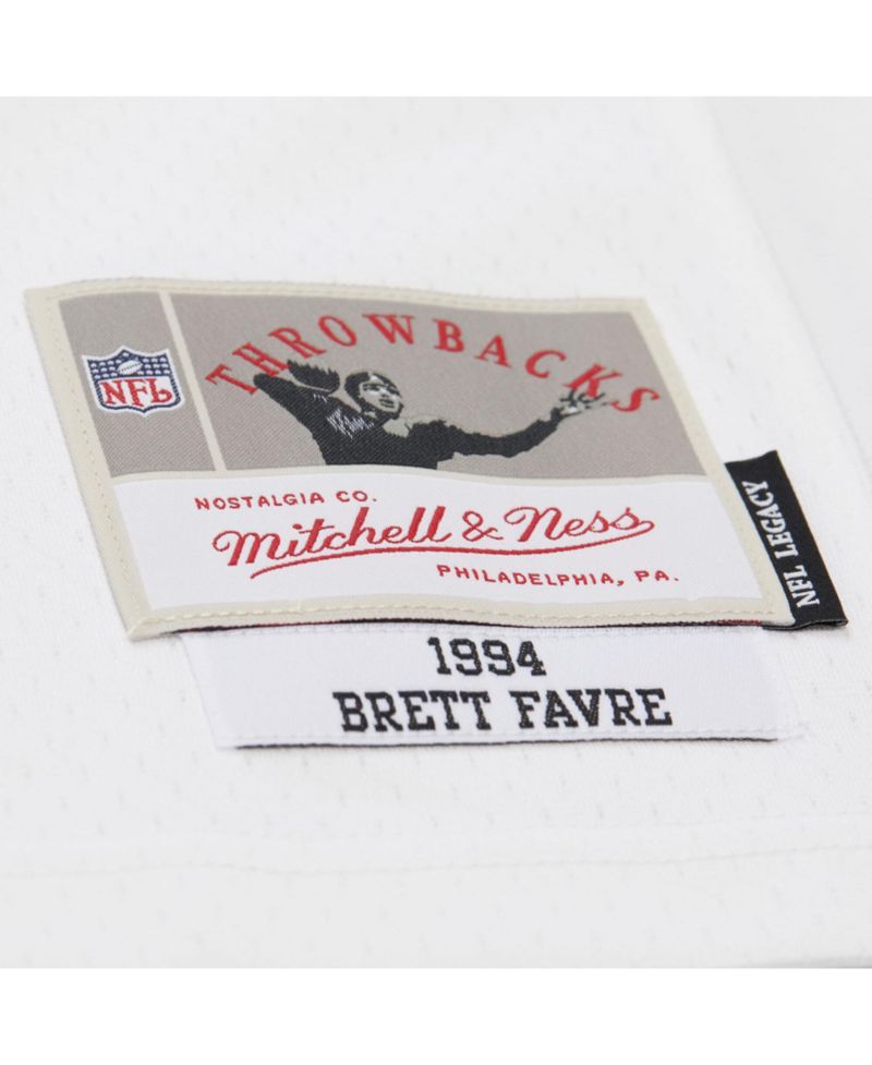 Men's Brett Favre White Green Bay Packers 1994 Legacy Replica Jersey