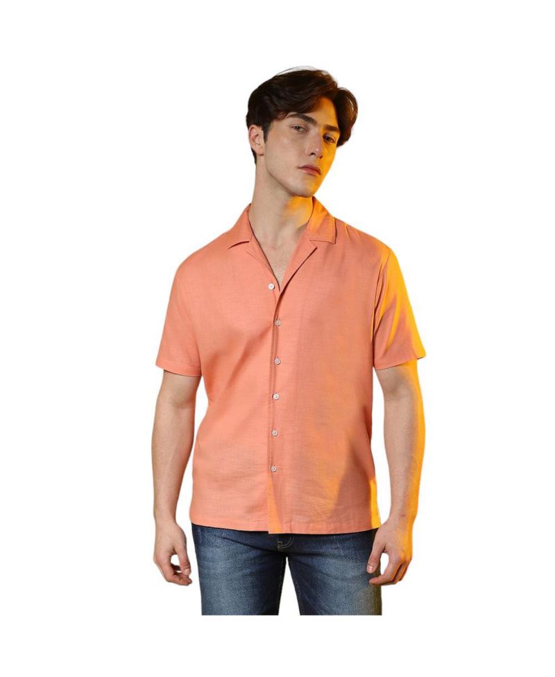 Men's Tangarine Orange Heathered Shirt