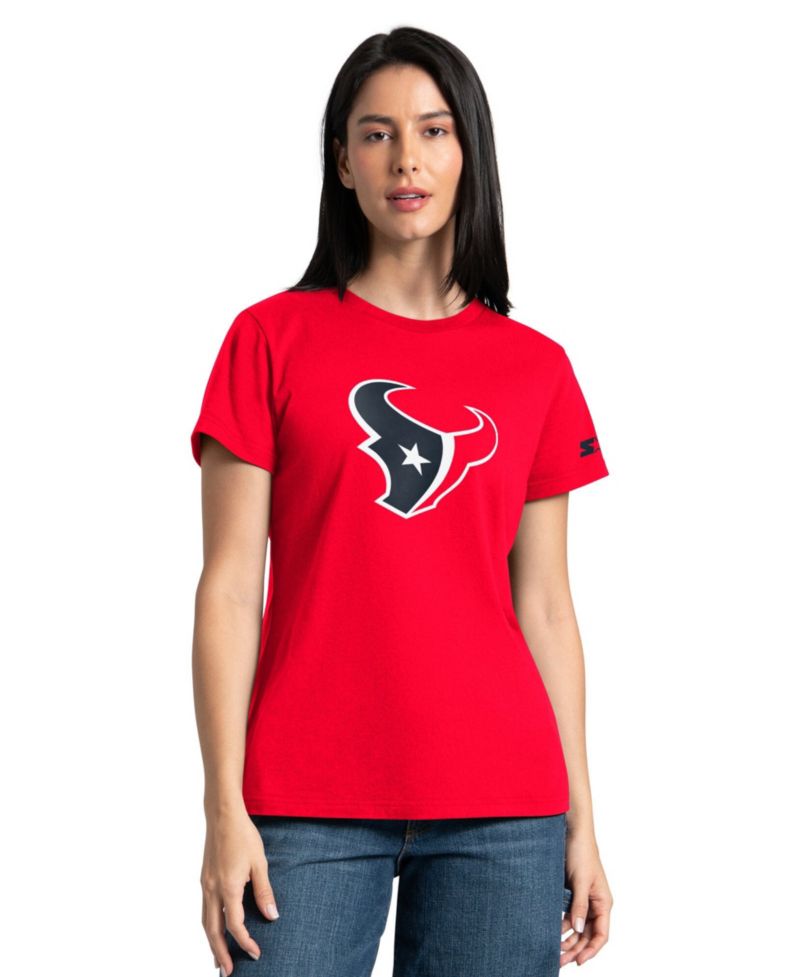 Women's Red/Navy Houston Texans Hoodie T-Shirt Combo Pack
