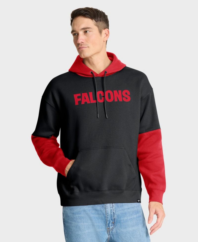 Men's Black Atlanta Falcons Helmet Retro Pullover Hoodie