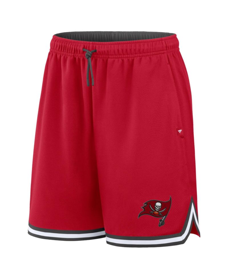 Men's Tampa Bay Buccaneers Fearless Drive Mesh Drawstring Shorts, 7" Inseam