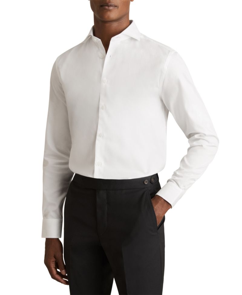 Men's Storm Regular-Fit Cutaway Collar Twill Dress Shirt