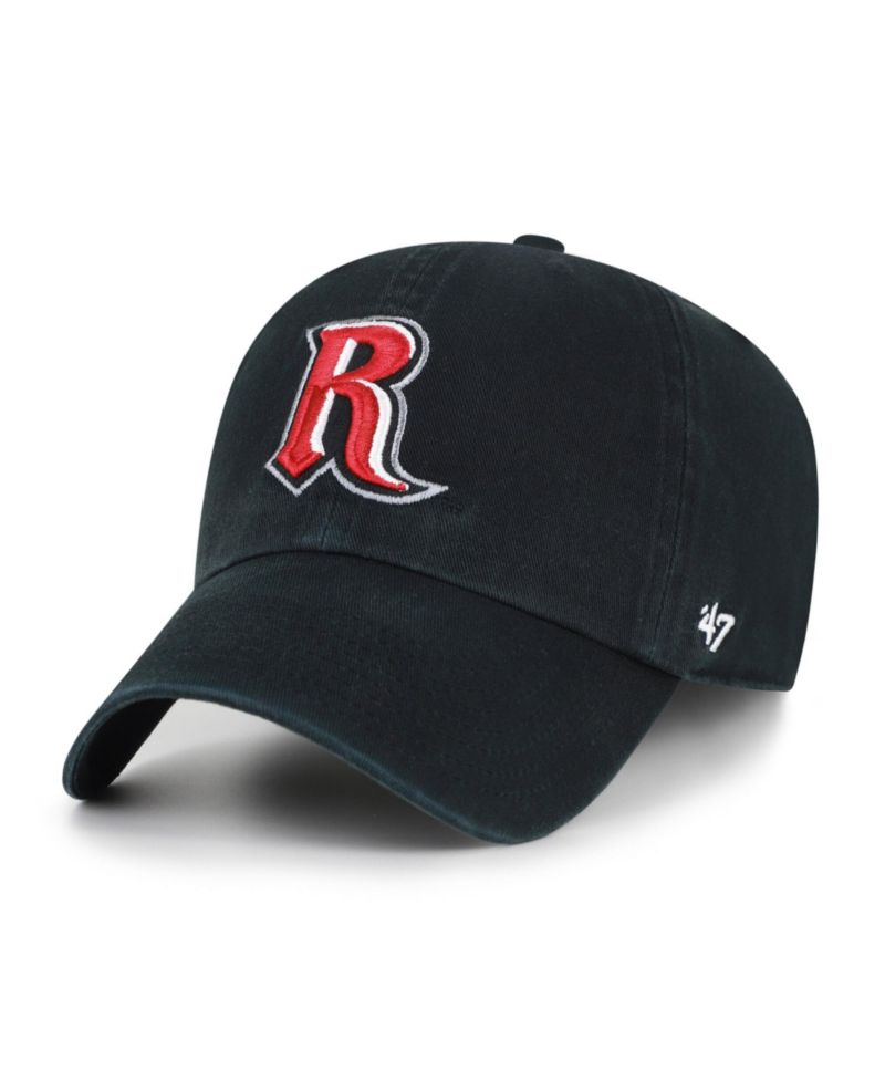 Men's '47 Black Rutgers Scarlet Knights Vault Clean Up Adjustable Hat