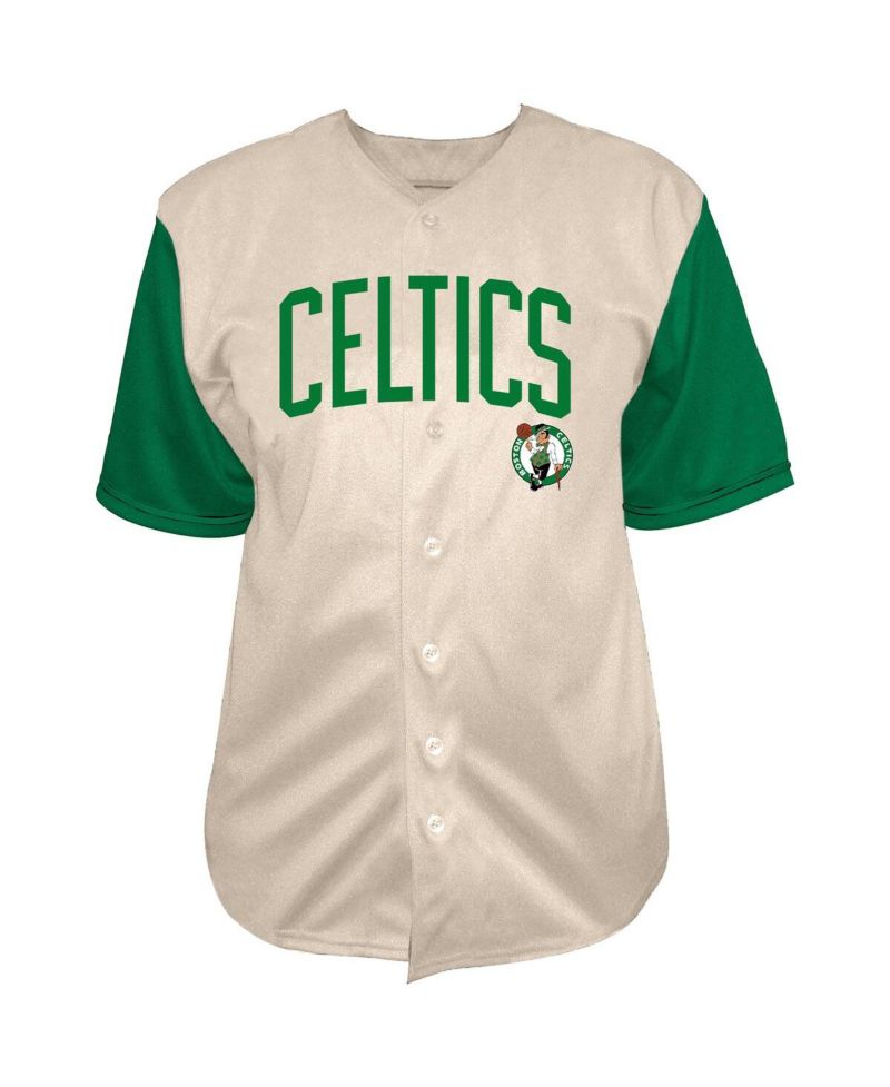 Men's Jayson Tatum Cream Boston Celtics Baseball Jersey