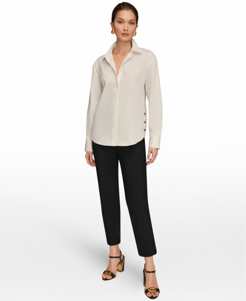 Women's Long-Sleeve Button-Up Shirt