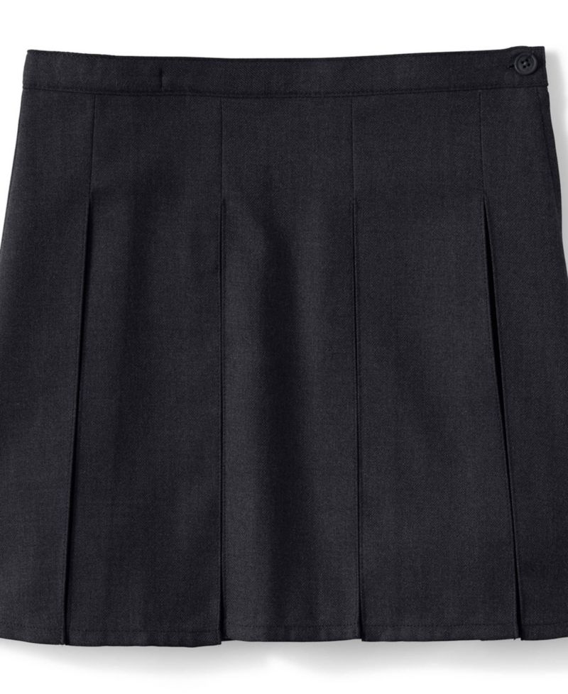 Big Girls Box Pleat Skirt Top of Knee