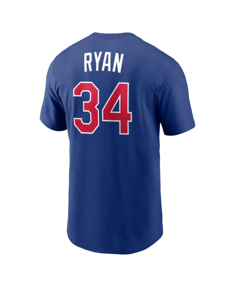 Men's Nolan Ryan Royal Texas Rangers Cooperstown Collection Name & Number T-Shirt
