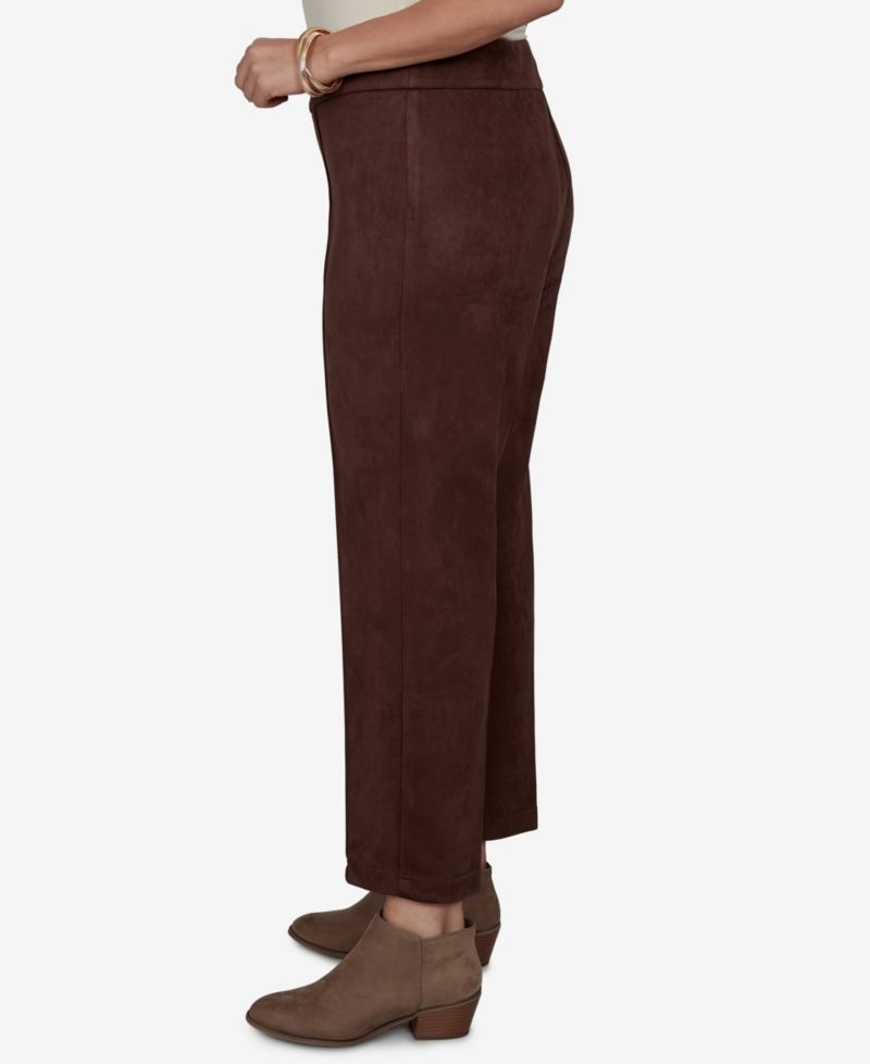 Plus Size Pull-On Scuba Cropped & Ankle Pants