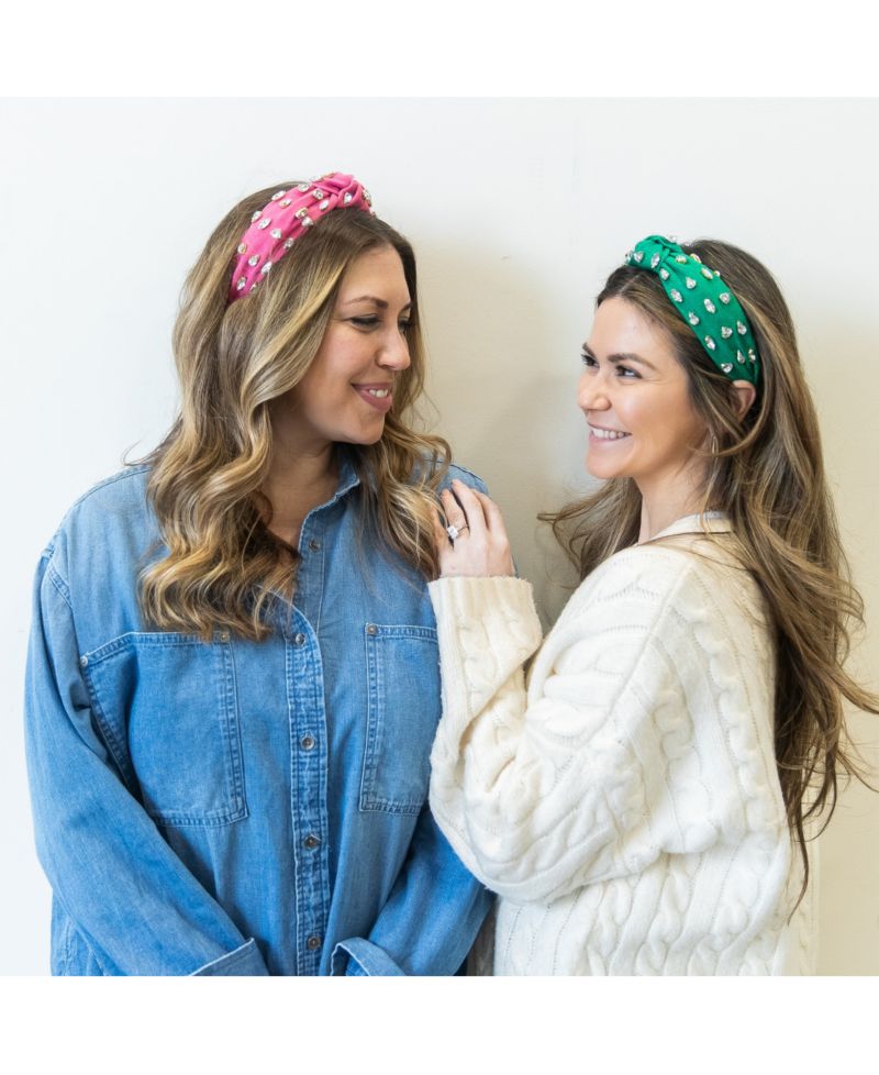 Women s Traditional Woven Headband - Green Gem