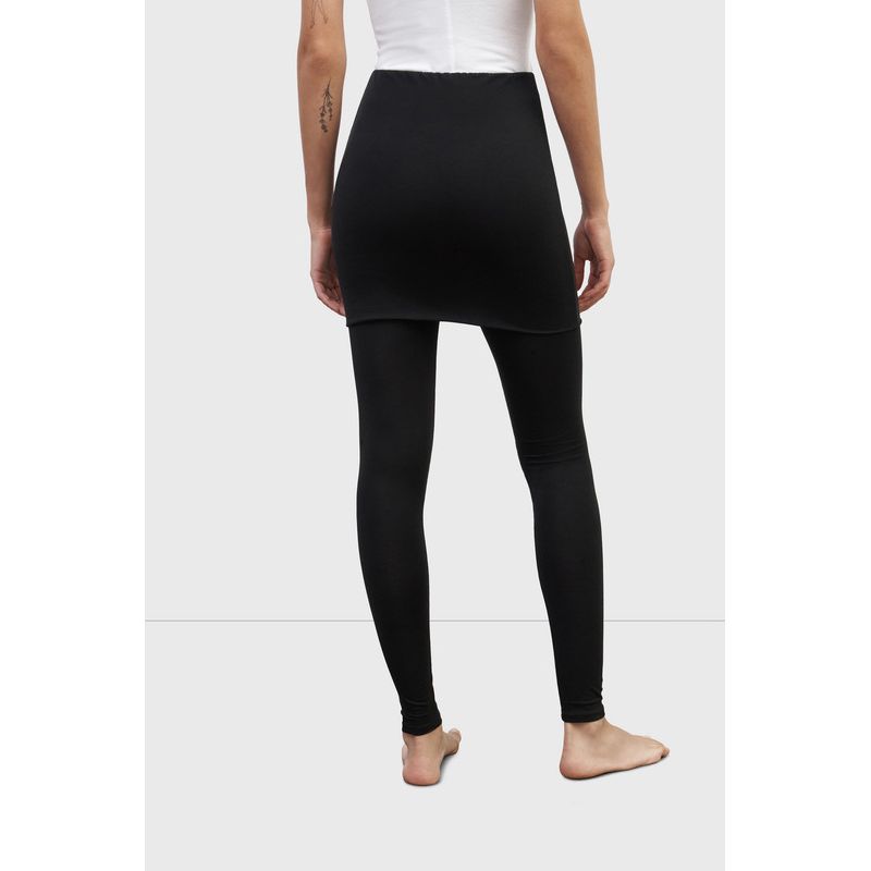 Women's Burke High-Waisted Foldover-Skirt Jersey Leggings