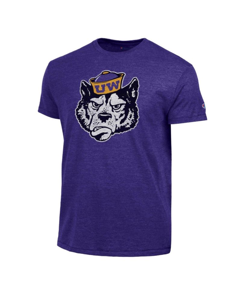 Men's Purple Washington Huskies Vintage Triumph Tri-Blend T-Shirt