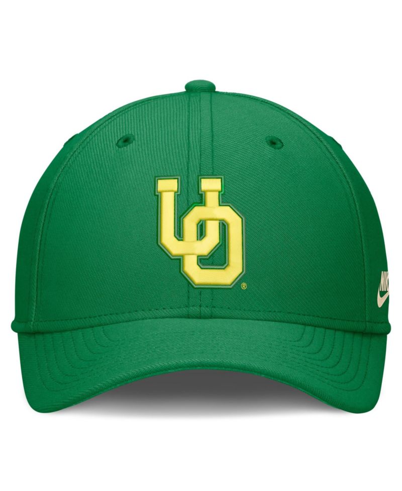 Men's Green Oregon Ducks Dri-FIT Vintage Rise Swooshflex Flex Hat